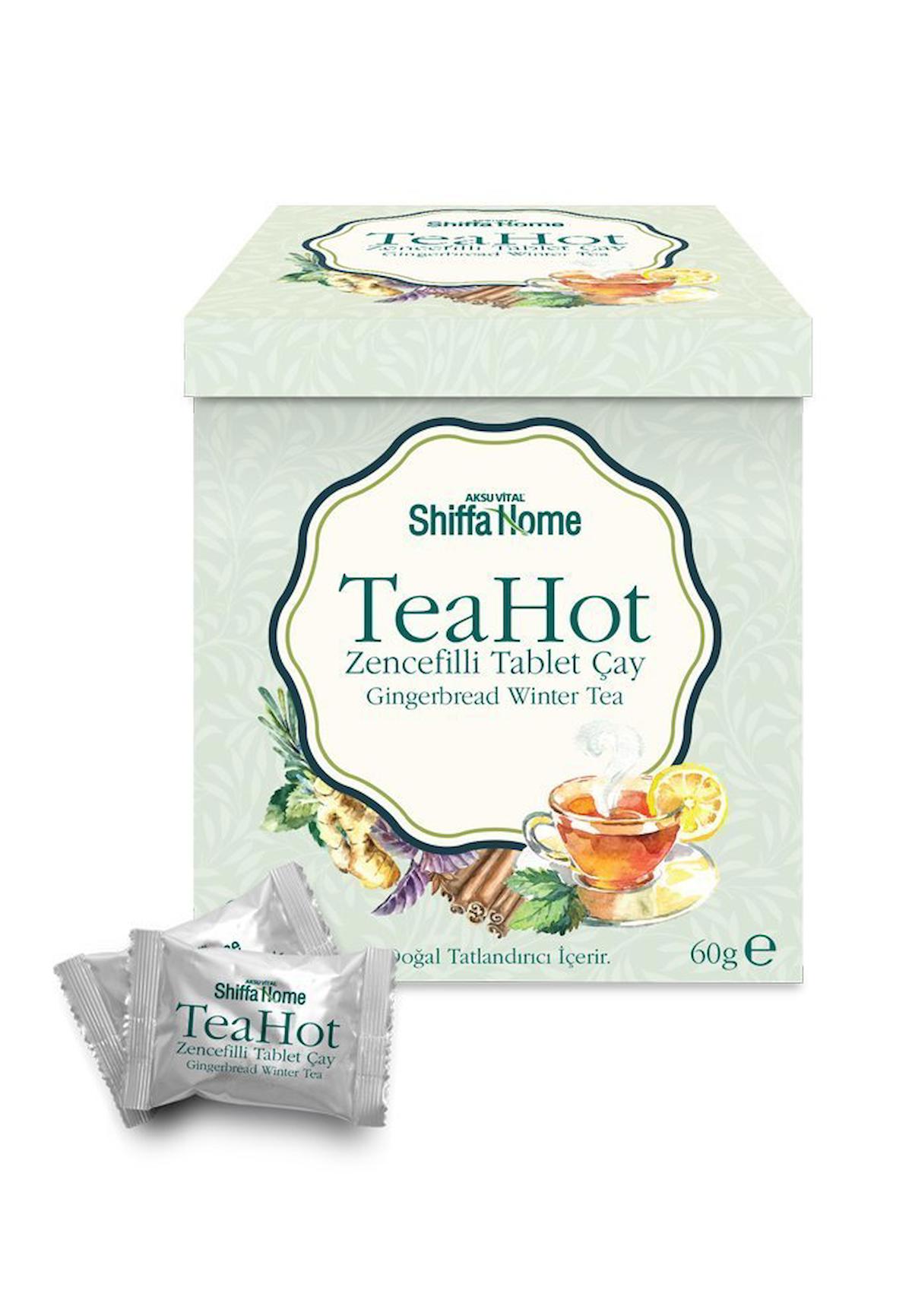 Shiffa Home Tea Hot Zencefil Aromalı Yetişkin Bitkisel Besin Desteği 20 Tablet