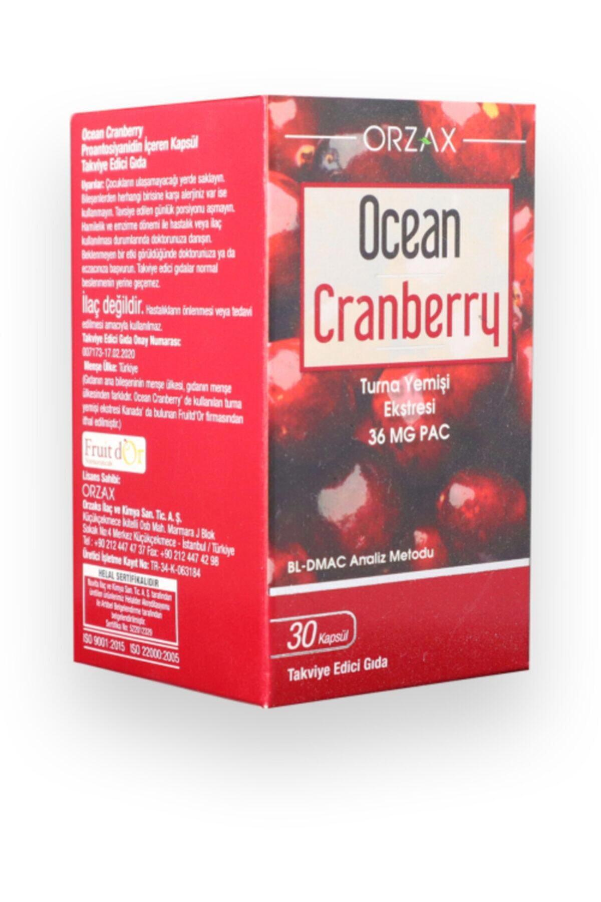 Ocean Cranberry Aromasız Yetişkin Bitkisel Besin Desteği 30 Tablet