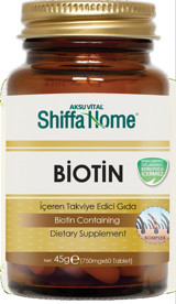 Shiffa Home Biotin Aromasız Yetişkin Bitkisel Besin Desteği 60 Kapsül