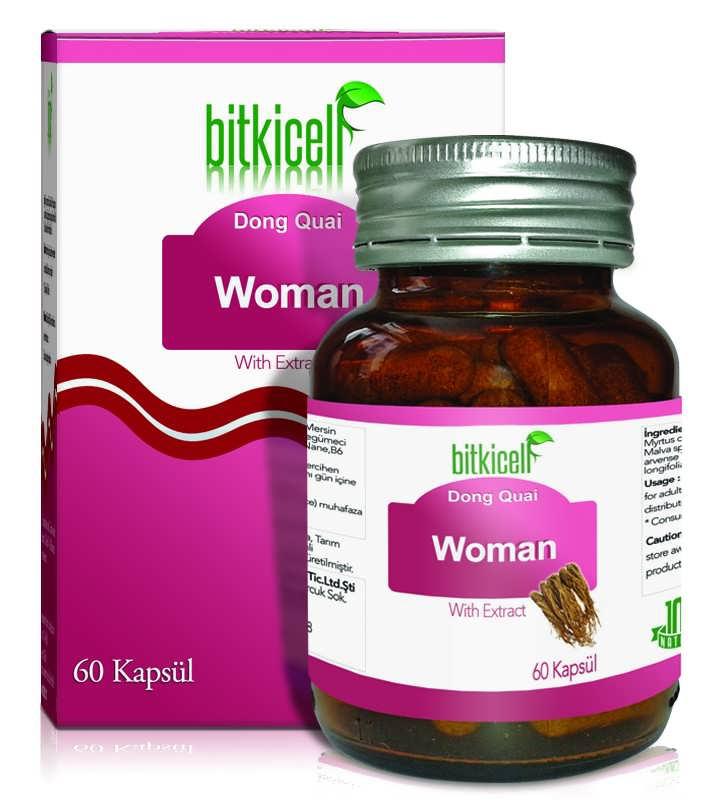 Bitkicell Woman Dong Quai Aromalı Yetişkin Bitkisel Besin Desteği 60 Tablet