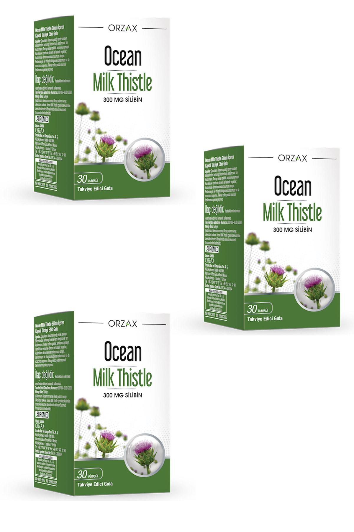 Ocean Milk Thistle Aromasız Yetişkin Bitkisel Besin Desteği 3x30 Tablet