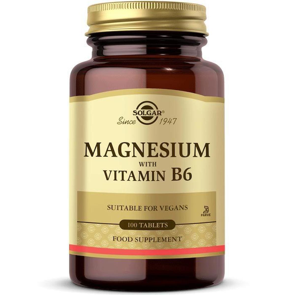 Solgar Magnesium Aromasız Yetişkin Bitkisel Besin Desteği 100 Tablet