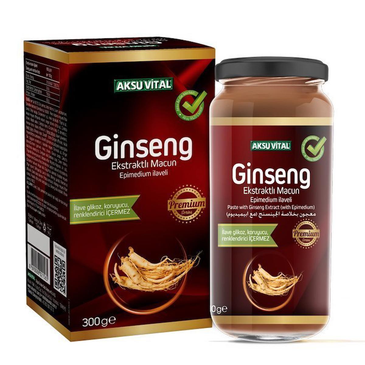 Aksu Vital Ginseng Aromalı Yetişkin Bitkisel Besin Desteği 300 gr