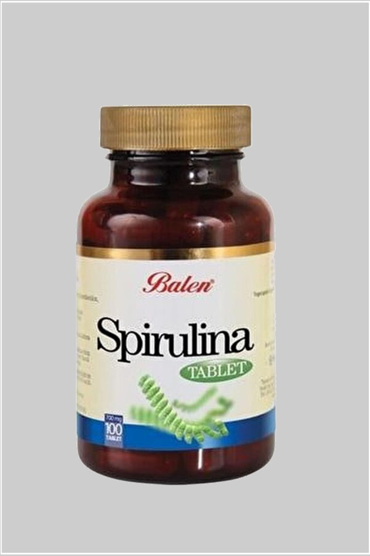 Balen Spirulina Aromalı Yetişkin Bitkisel Besin Desteği 100 Kapsül