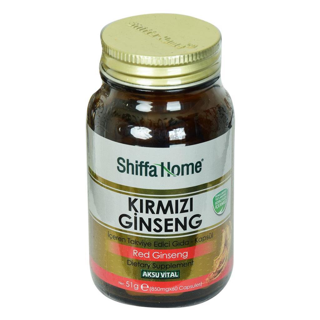 Shiffa Home Gınseng Aromalı Yetişkin Bitkisel Besin Desteği 60 Kapsül