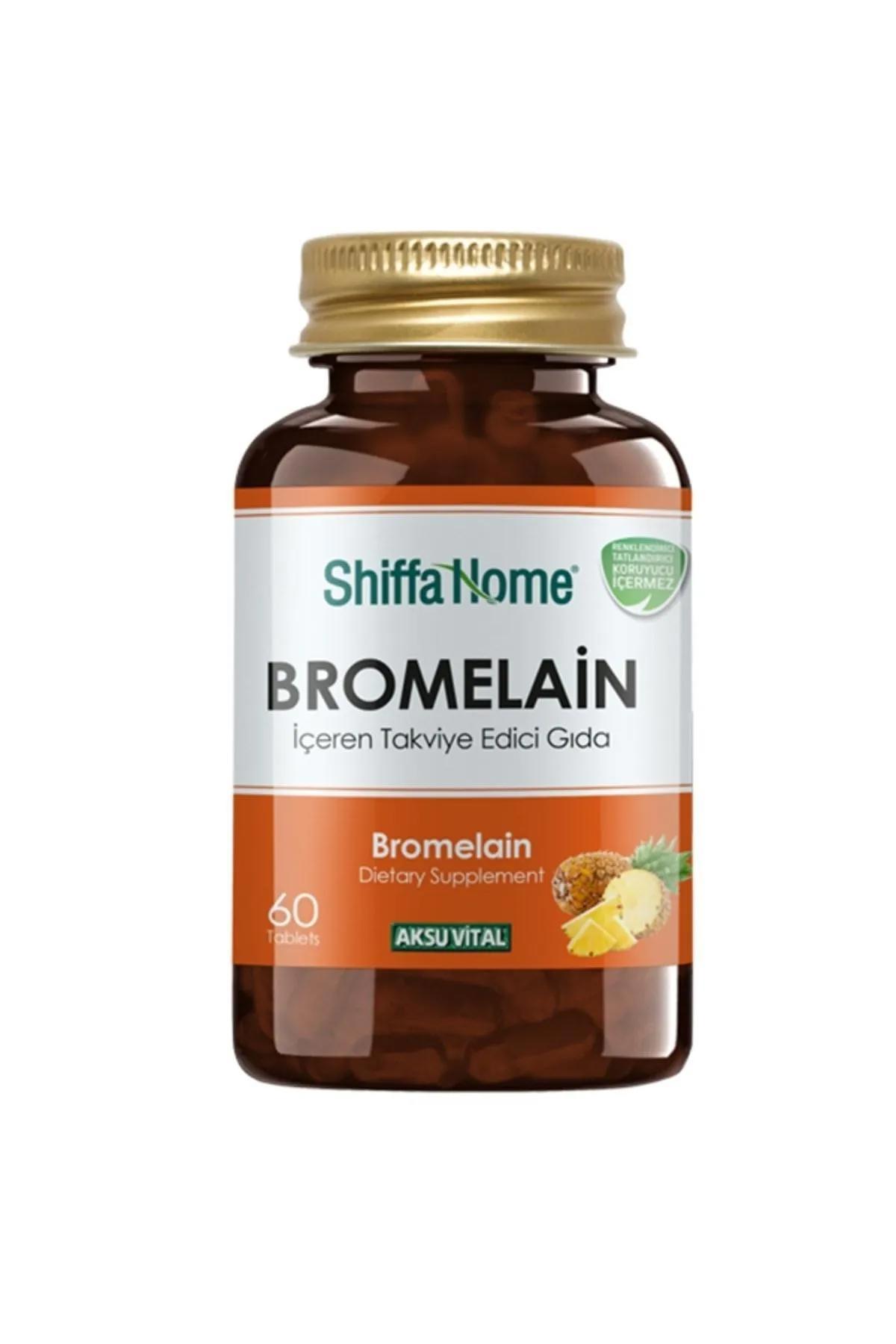 Shiffa Home Bromelain Aromasız Yetişkin Bitkisel Besin Desteği 60 Tablet