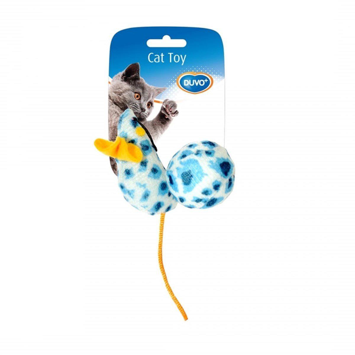 Duvo Mouse and Ball Yakalama Yavru-Yetişkin Fare Kedi Oyuncağı