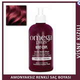 Omega Plus vişne kızılı Amonyaksız Krem Saç Boyası 250 ml