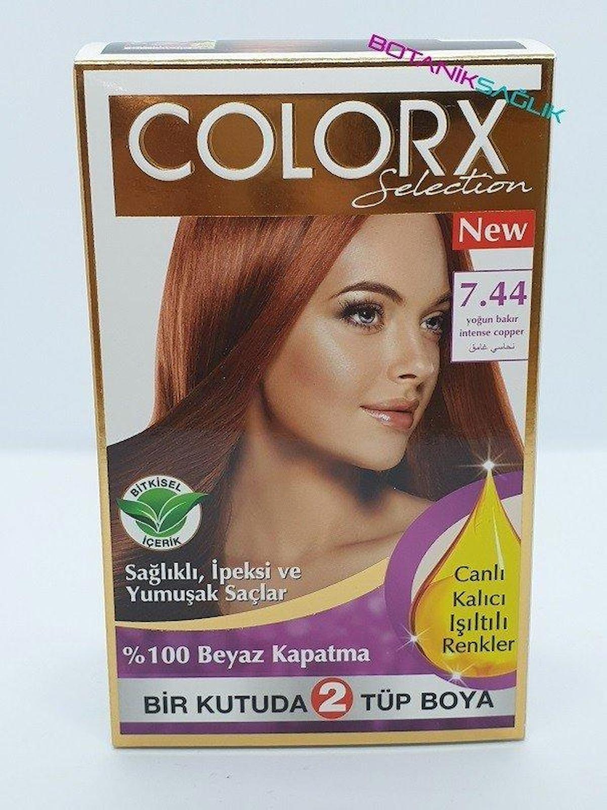 Colorx 7.44 Yoğun Bakır Krem Saç Boyası 60 ml