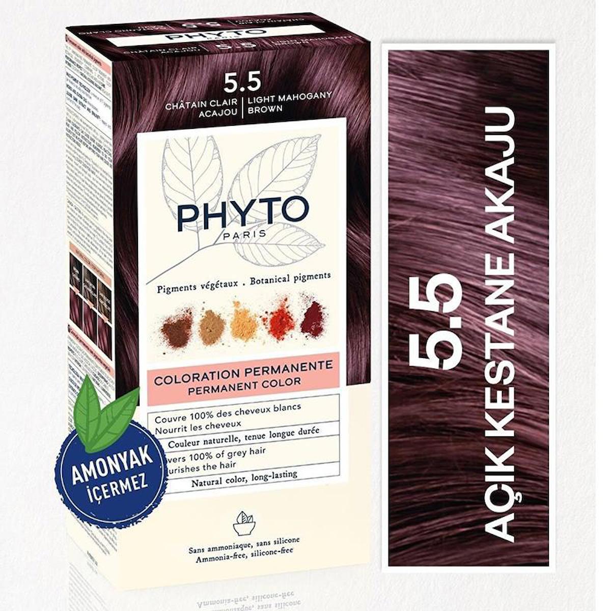 Phyto 5.5 Açık Kestane Amonyaksız Krem Saç Boyası