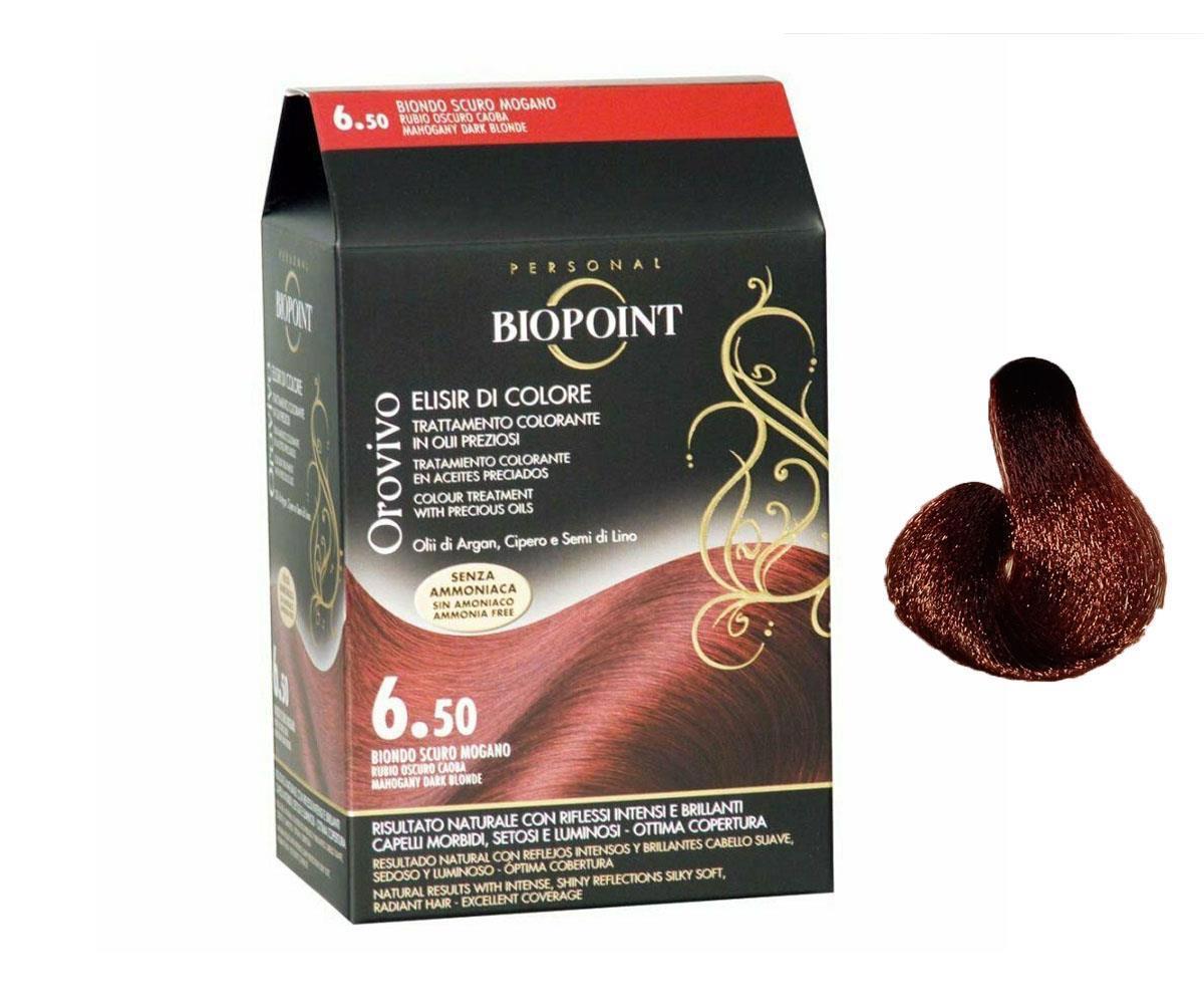 Biopoint 6.50 Akaju Kızıl Amonyaksız Krem Saç Boyası 60 ml