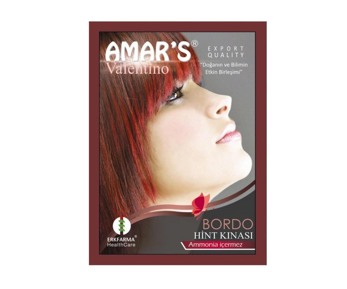 Amars Bordo Amonyaksız Toz Saç Boyası 6x10 gr