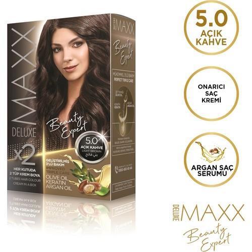 Maxx 5.0 Açık Kahve Krem Saç Boyası 60 ml