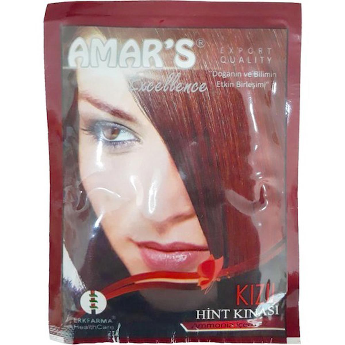 Amars Kızıl Amonyaksız Toz Saç Boyası 10 gr