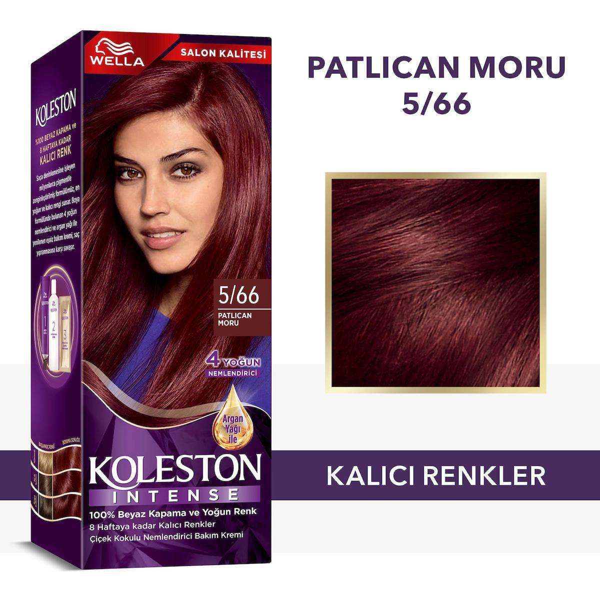 Wella Koleston 5.66 Patlıcan Moru Krem Saç Boyası 50 ml