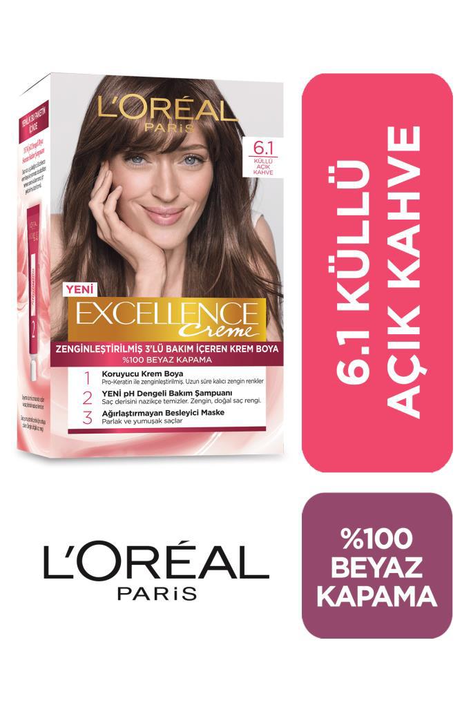 L'Oréal Paris 6.1 Küllü Açık Kahve Krem Saç Boyası 48 ml
