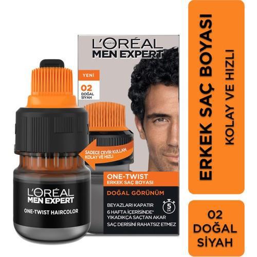 L'Oréal Paris 02 Siyah Jel Erkek Saç Boyası 8 ml