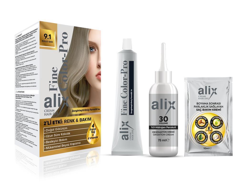 Alix Avien 9.1 Küllü Sarı Krem Saç Boyası 50 ml
