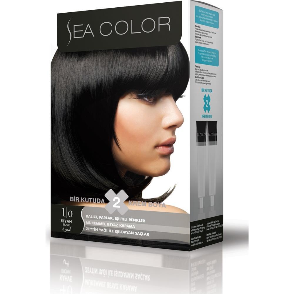 Sea Color 1.0 Siyah Krem Saç Boyası