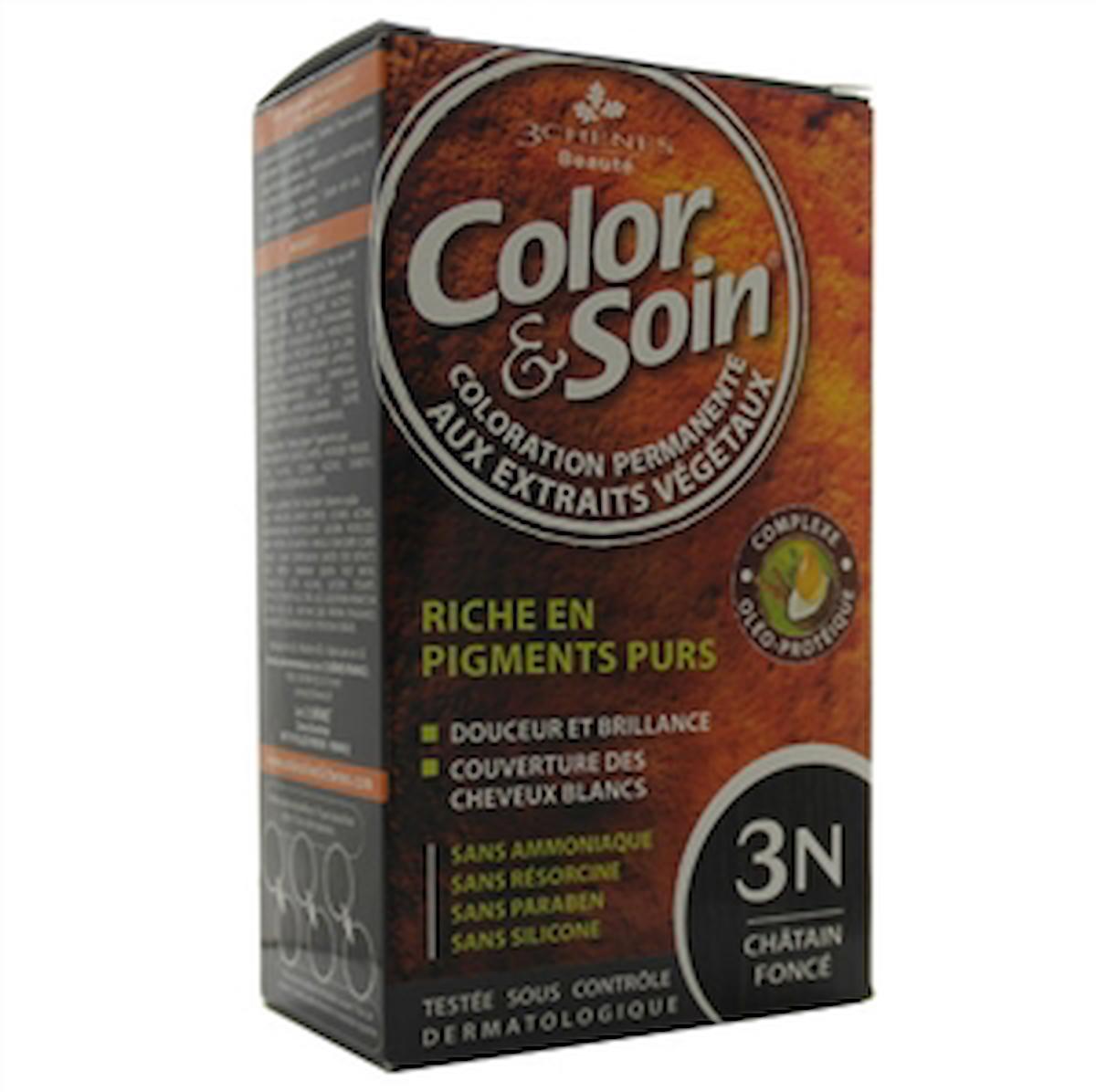 Color Soin 3N Koyu Kestane Organik Krem Saç Boyası 120 ml
