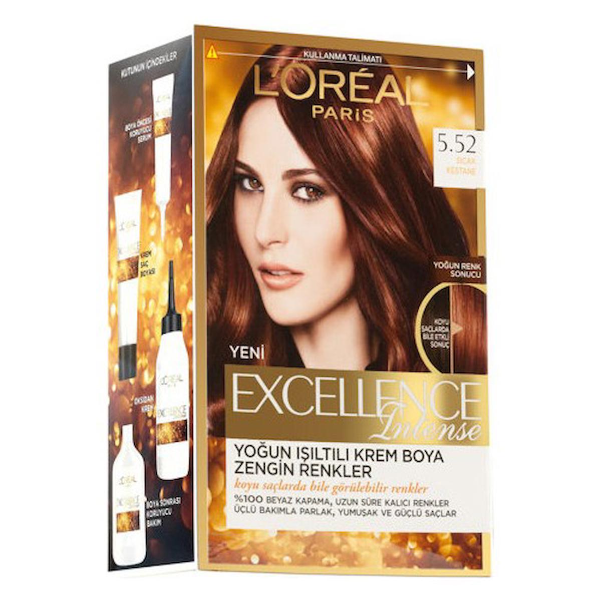 L'Oréal Paris 5.52 Sıcak Kestane Amonyaksız Krem Saç Boyası