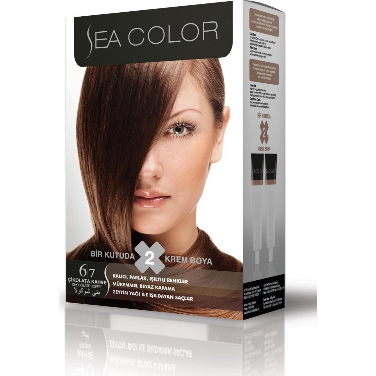 Sea Color 6.7 Çikolata Kahve Krem Saç Boyası