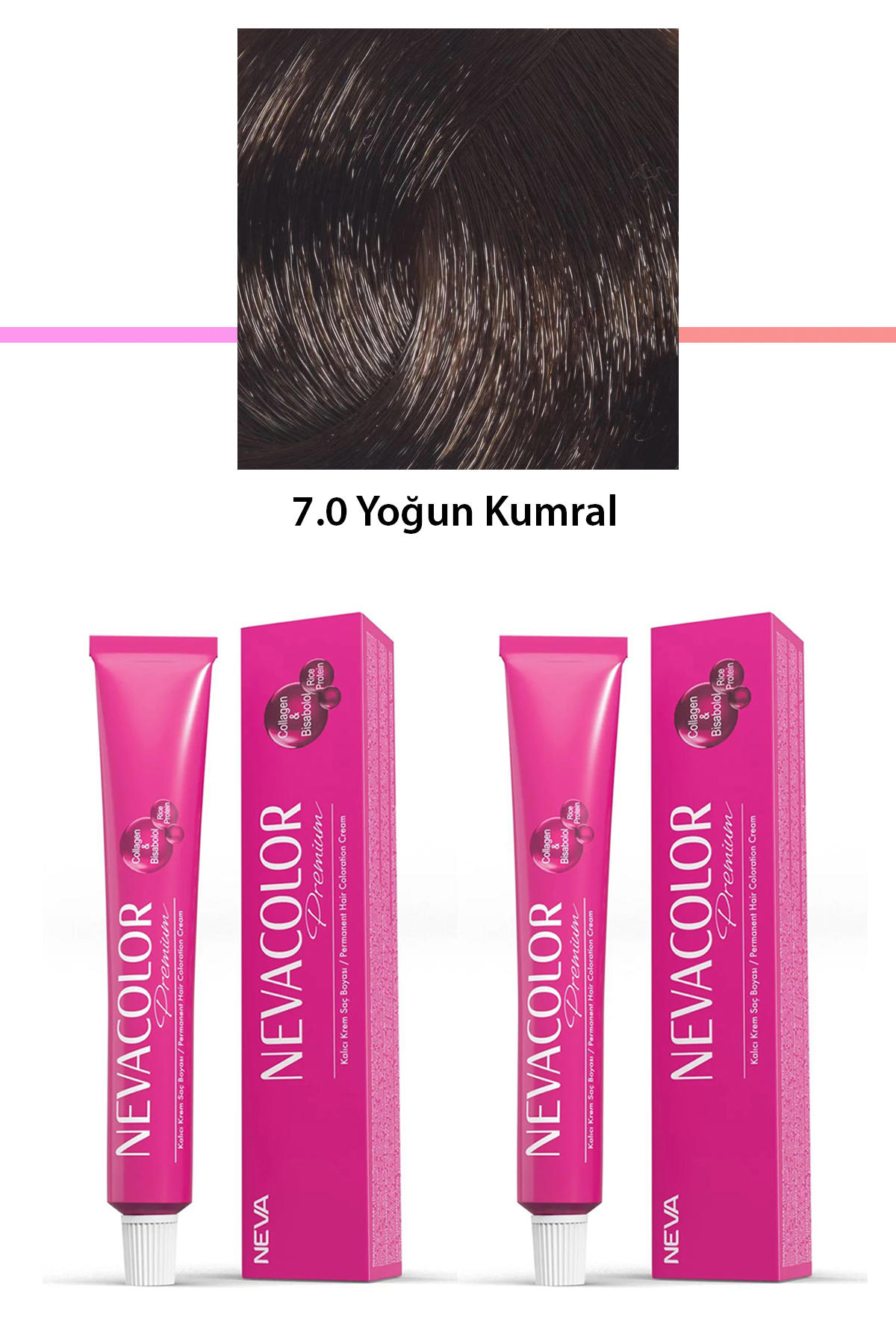 Nevacolor 7.0 Yoğun Kumral Organik Krem Saç Boyası 50 gr