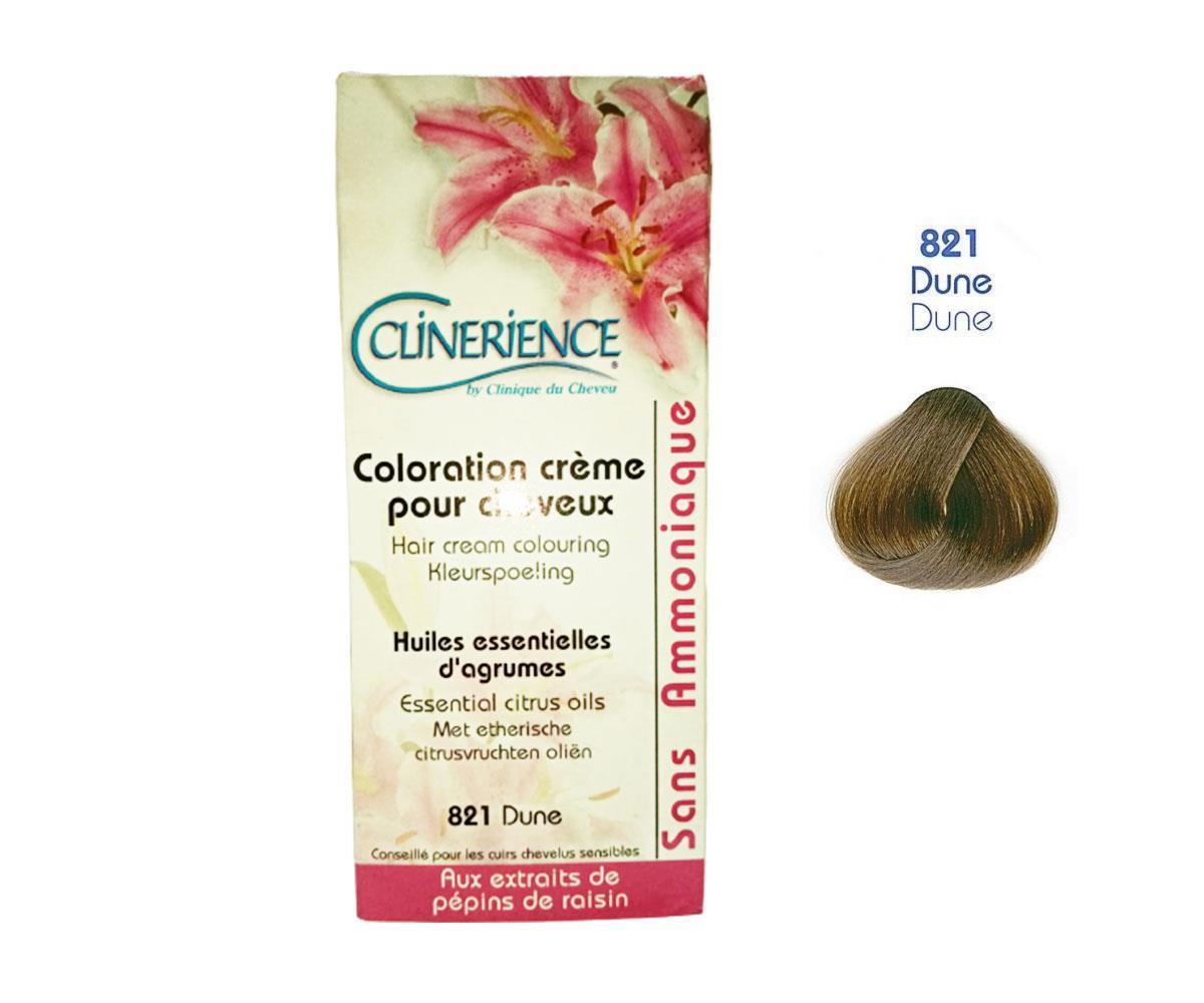 Clinerience 821 Kumral Amonyaksız Krem Saç Boyası 40 ml