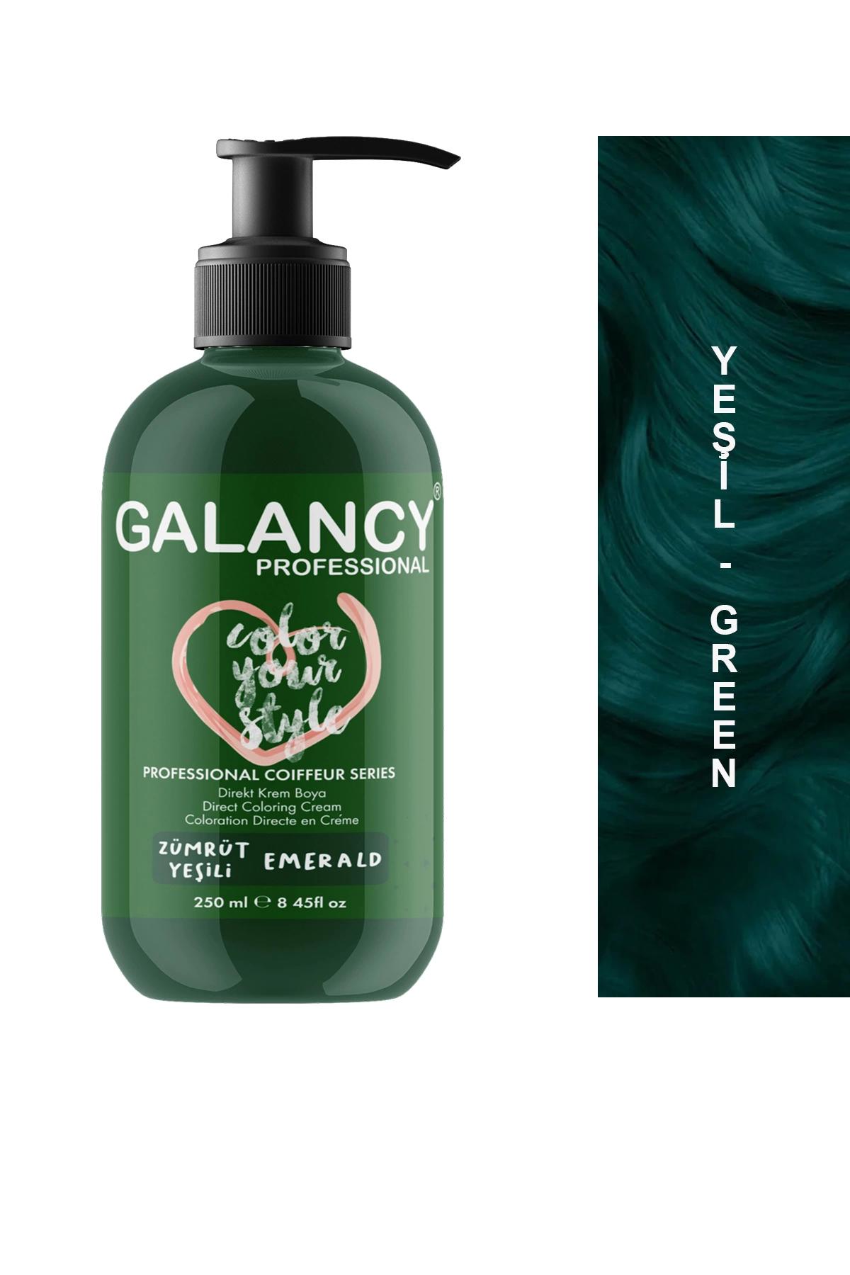 Galancy Zümrüt Yeşil Amonyaksız Krem Saç Boyası 250 ml