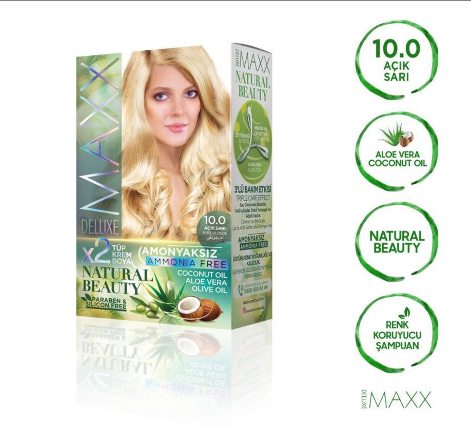 Maxx 10.0 Açık Sarı Amonyaksız Krem Saç Boyası 60 ml