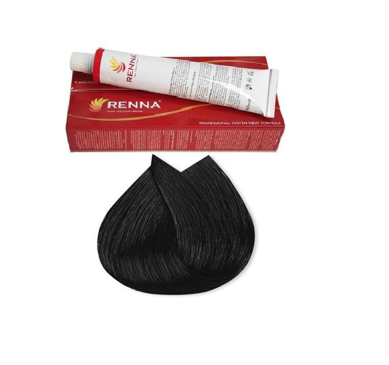 Renna 1.1 Siyah Krem Saç Boyası 60 ml
