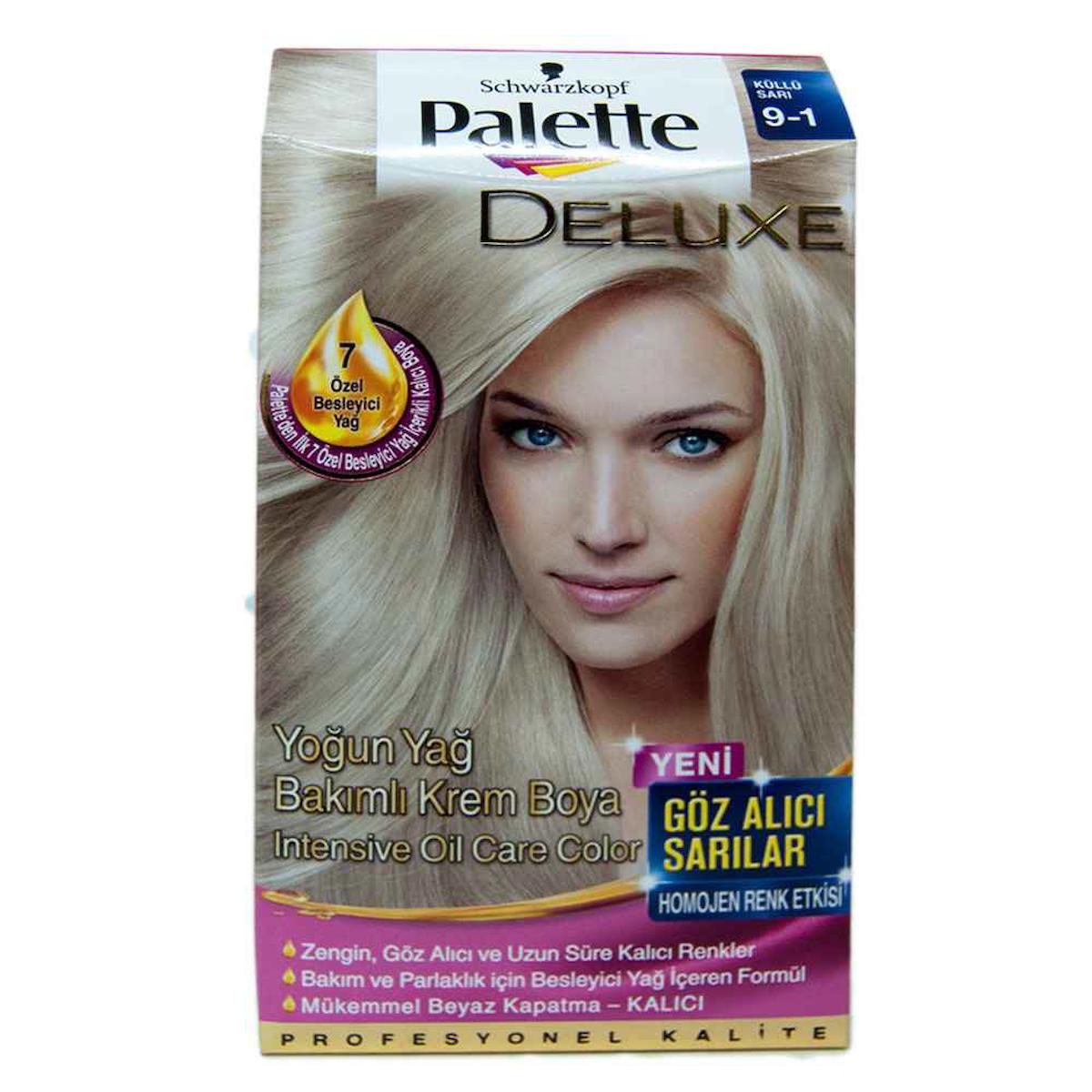 Palette 9.1 Elmas Sarısı Krem Saç Boyası