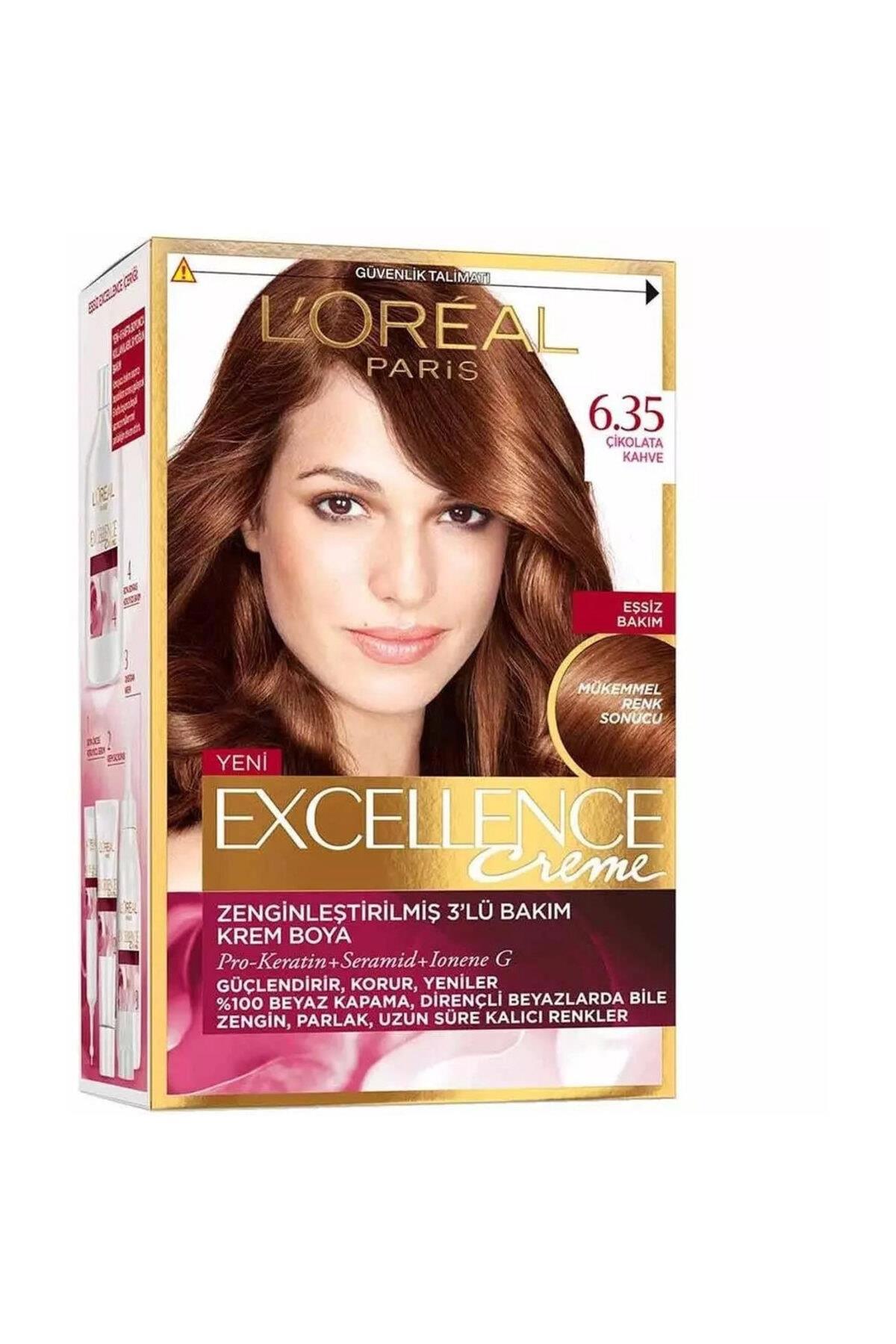 L'Oreal Professionnel 6.35 Çikolata Kahve Amonyaksız Krem Saç Boyası