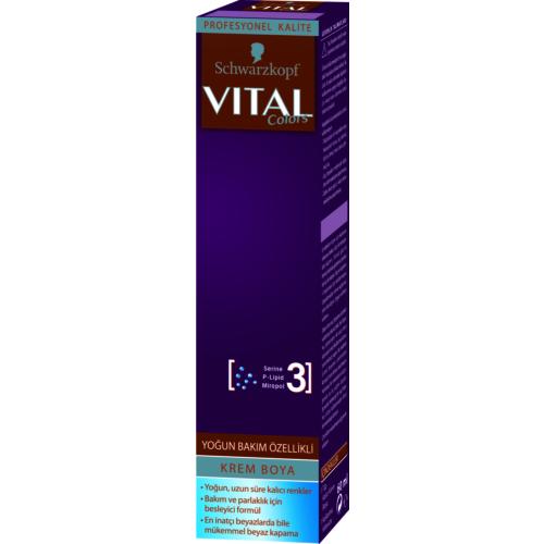 Vital 8.0 Açık Kumral Krem Saç Boyası 60 ml