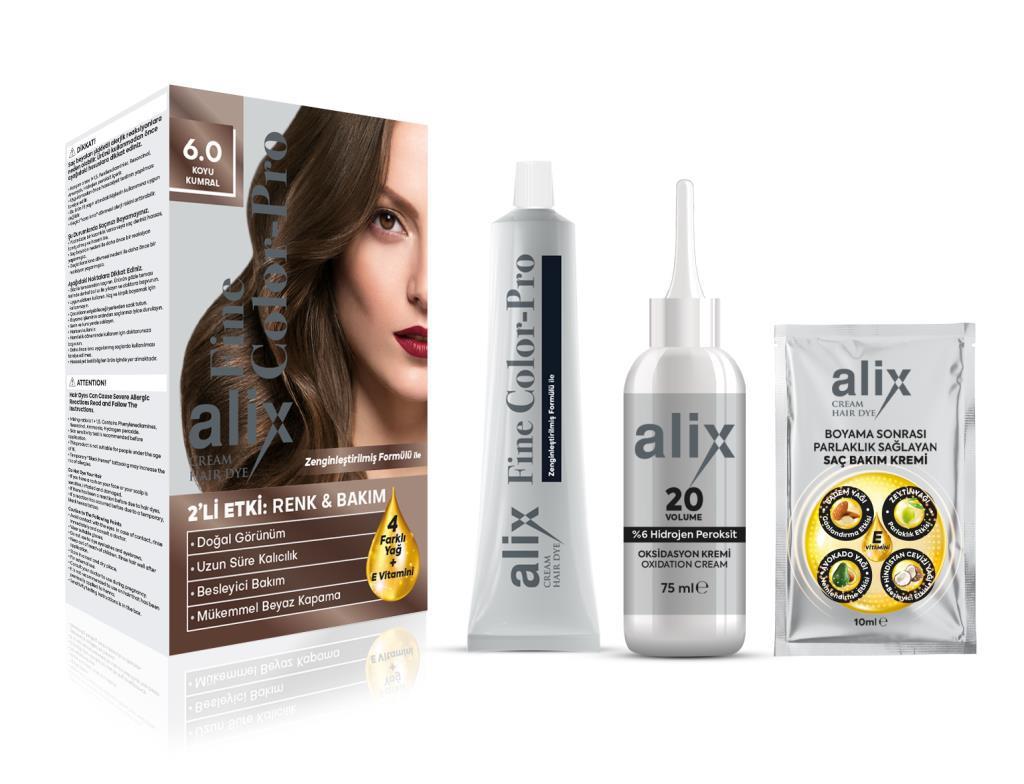 Alix Avien 6.0 Koyu Kumral Krem Saç Boyası 50 ml