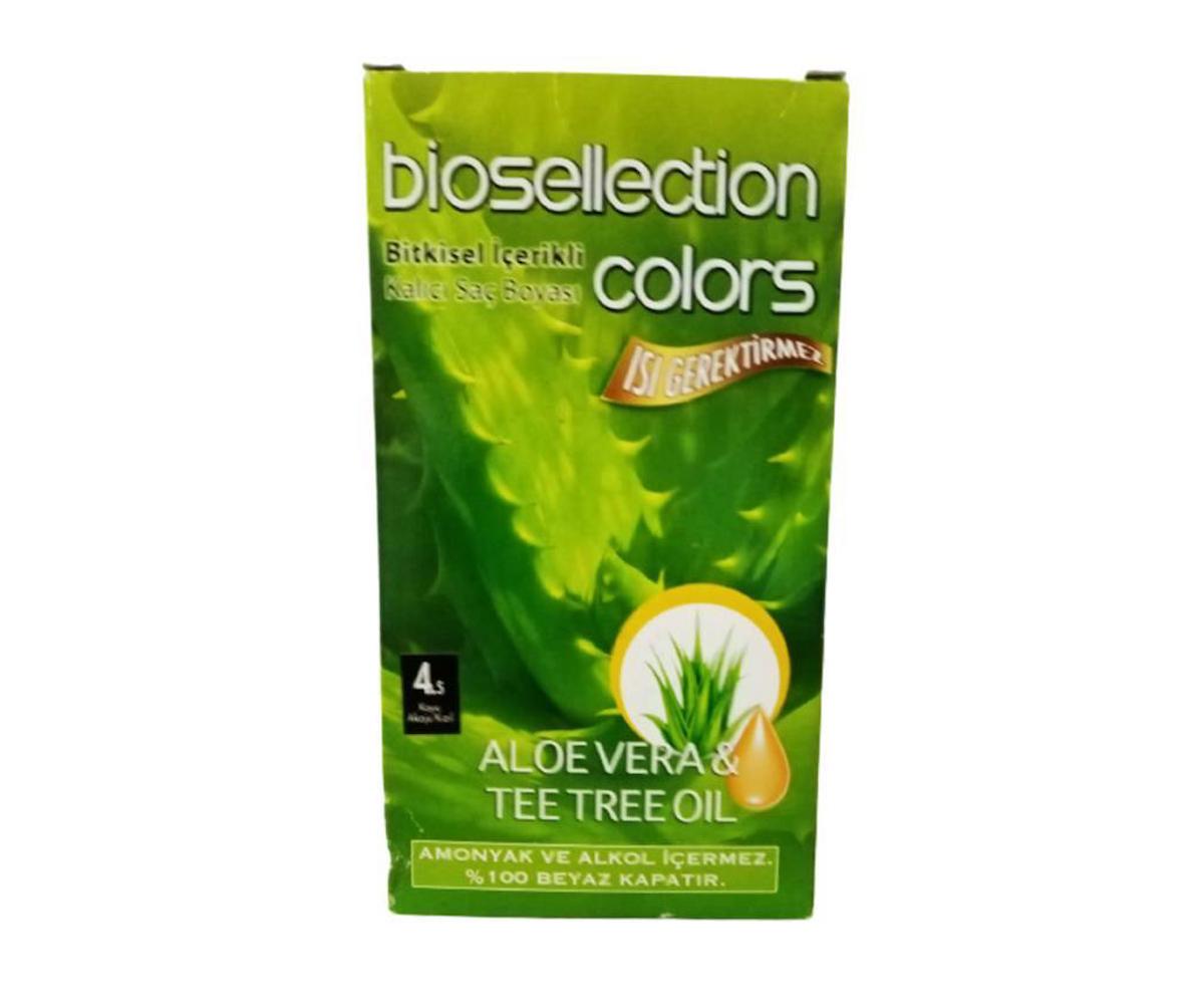Biosellection 4.5 Koyu Akaju Kızıl Amonyaksız Krem Saç Boyası