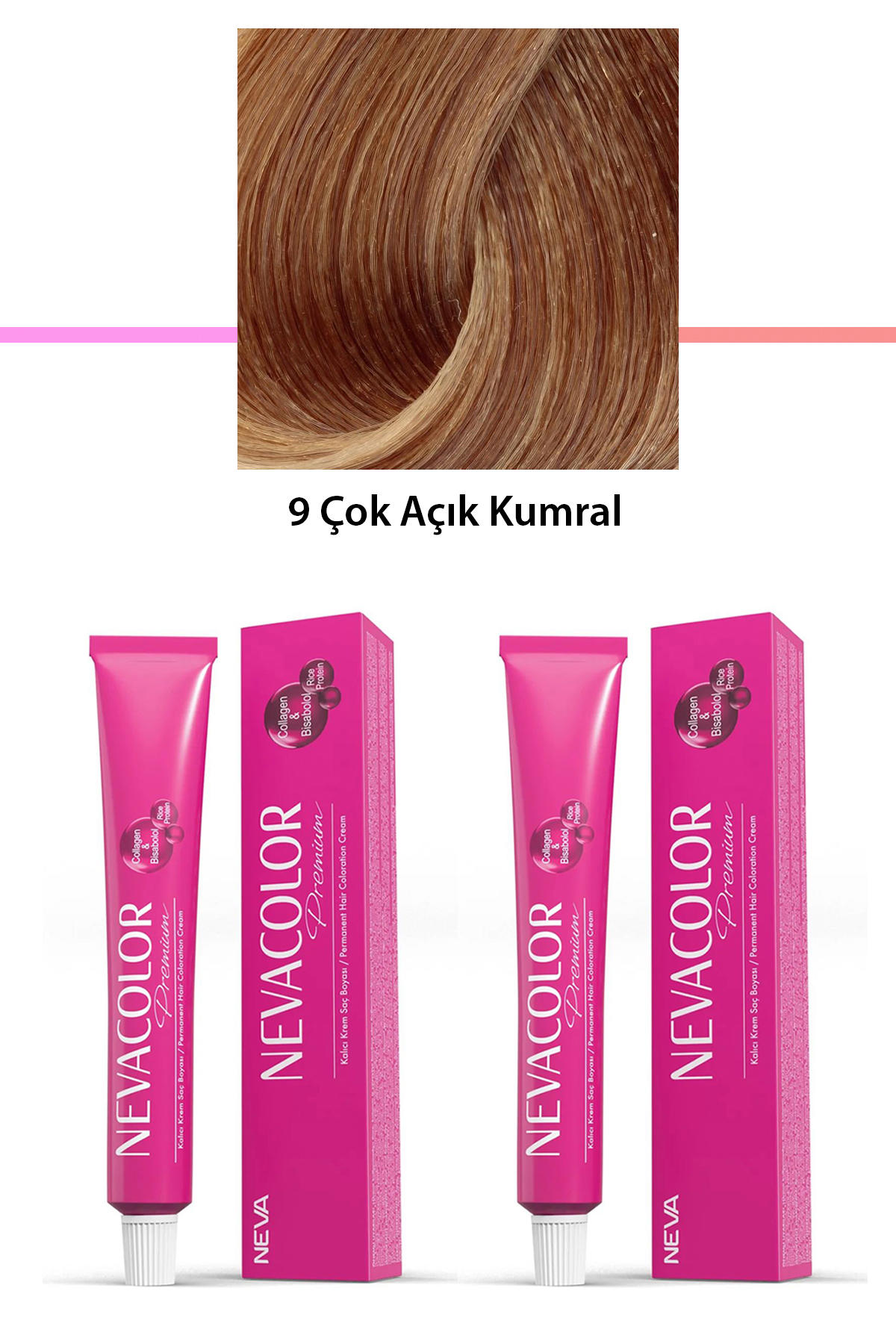 Nevacolor 9 Çok Açık Kumral Organik Krem Saç Boyası 50 gr