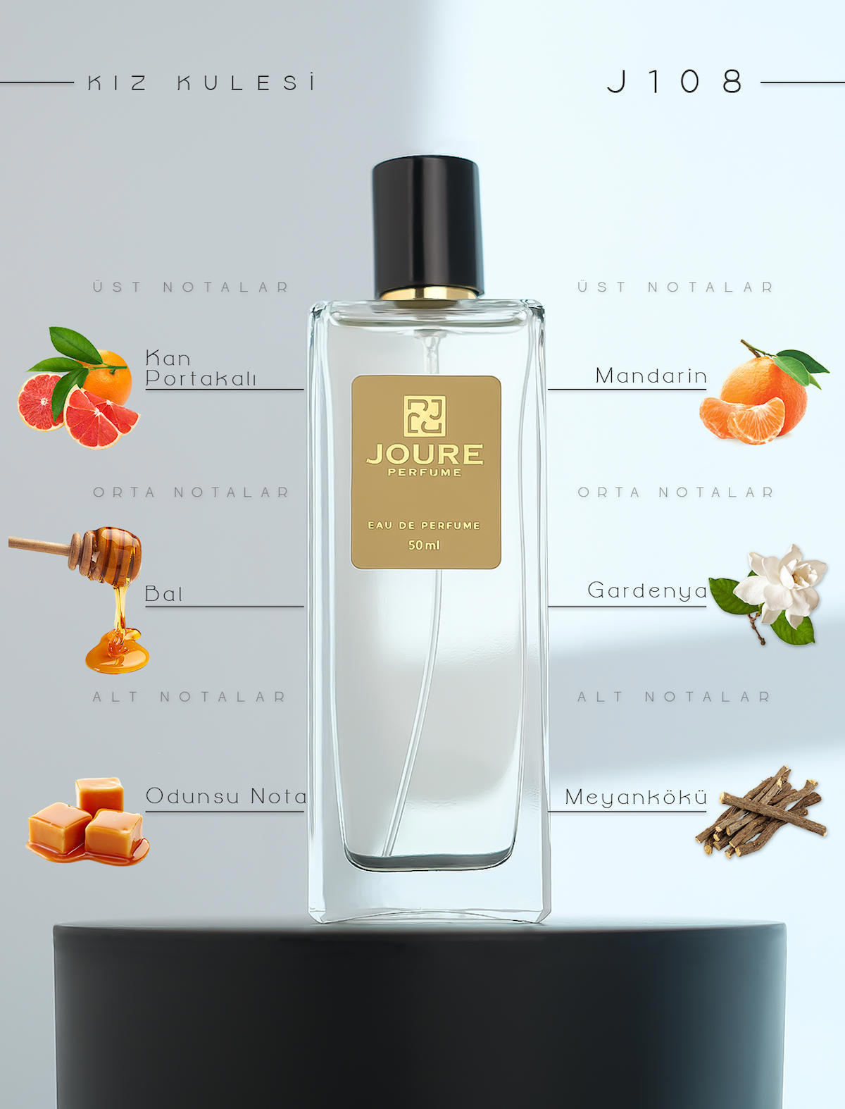 Joure Perfume Joure J108 Afrodizyak Etkili EDP Çiçeksi Kadın Parfüm 50 ml