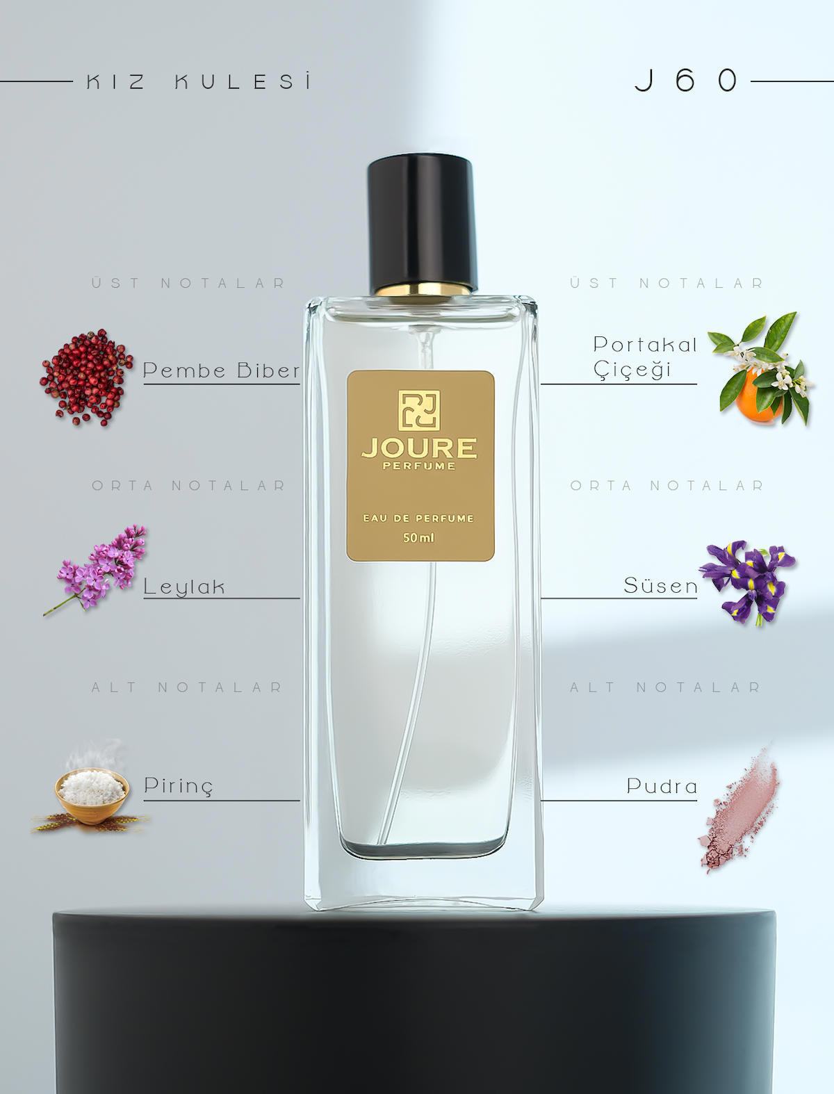 Joure Perfume Joure J60 Afrodizyak Etkili EDP Portakal Çiçeği Kadın Parfüm 50 ml