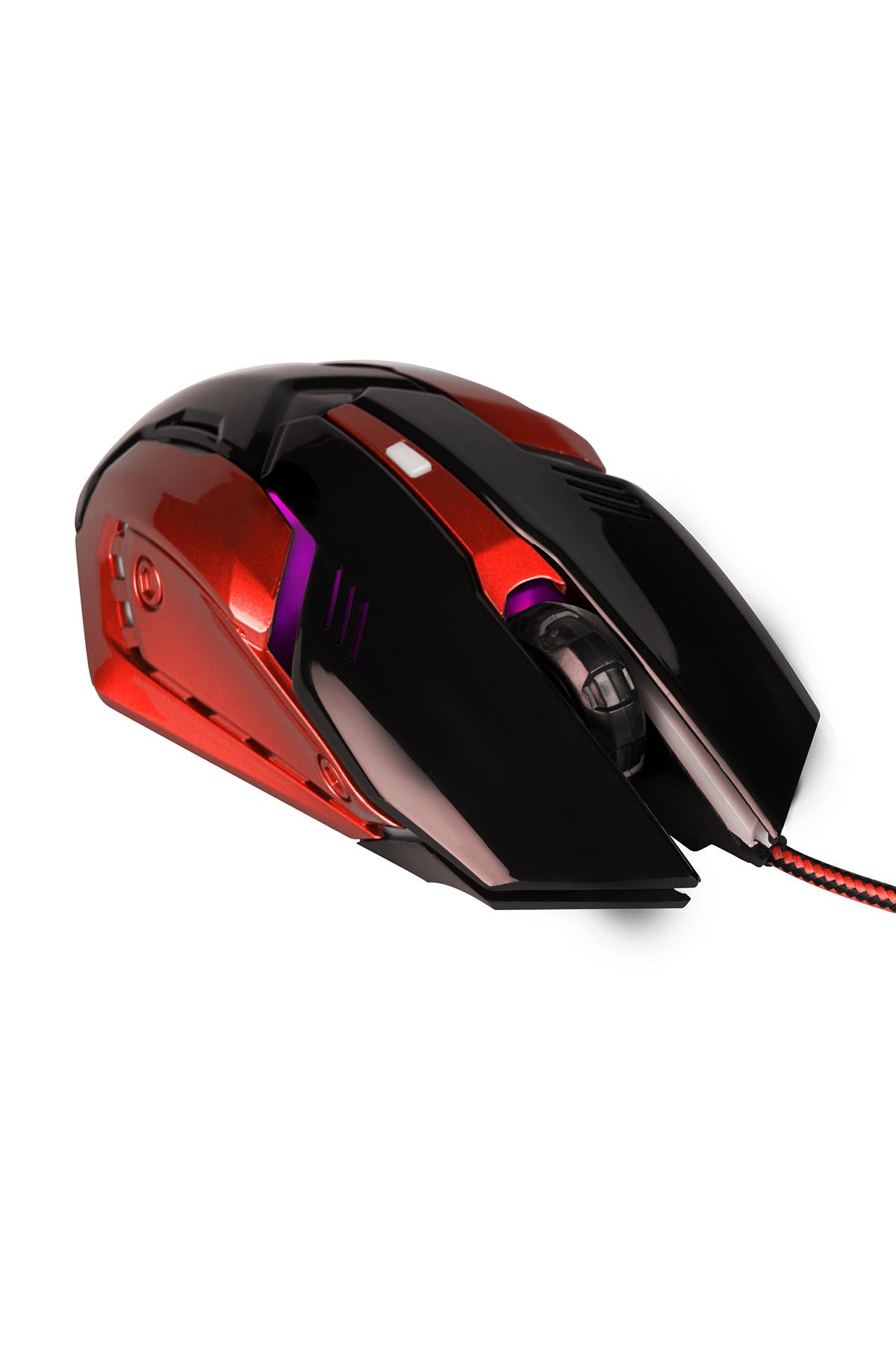 Mf Product 0111 RGB Kablolu Kırmızı Gaming Mouse
