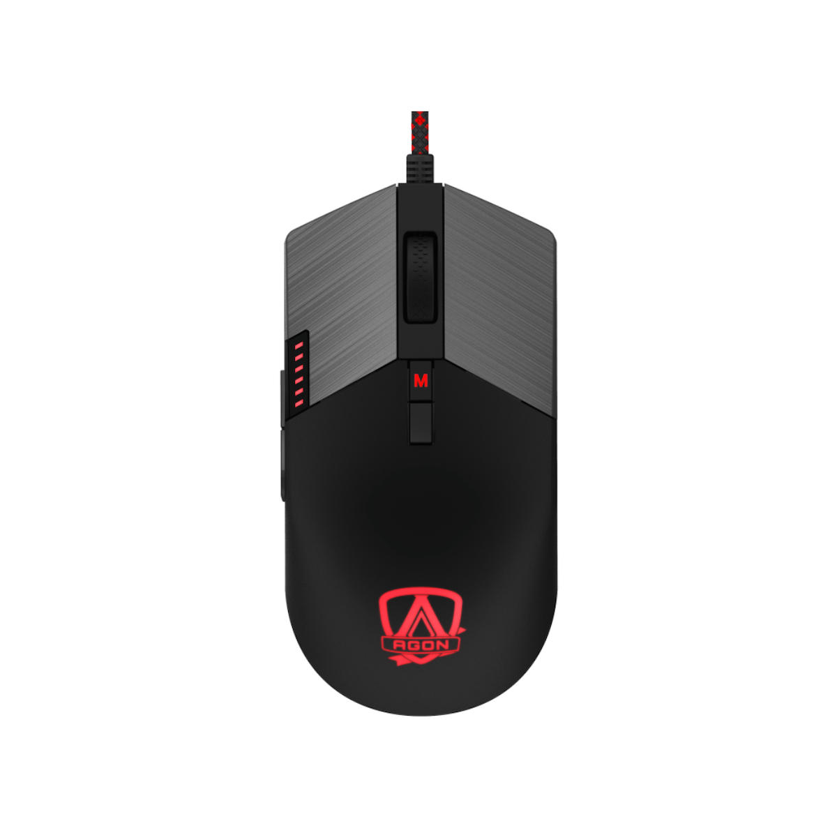 Aoc AGM700 RGB Makrolu Kablolu Siyah Optik Mouse