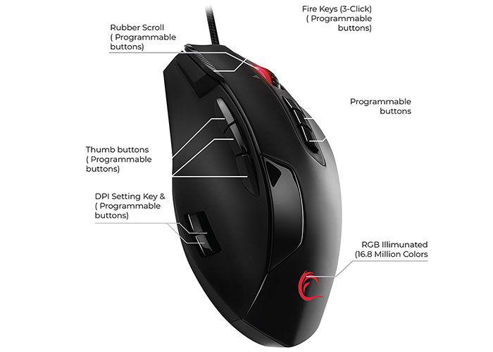 Rampage SMX-R37 Kablolu Siyah Gaming Mouse