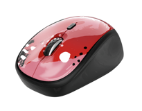 Trust 24440 Ergonomik Kablosuz Kırmızı-Siyah Optik Mouse
