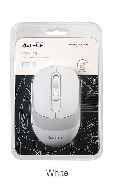 A4 Tech FG10 Kablosuz Beyaz Optik Mouse