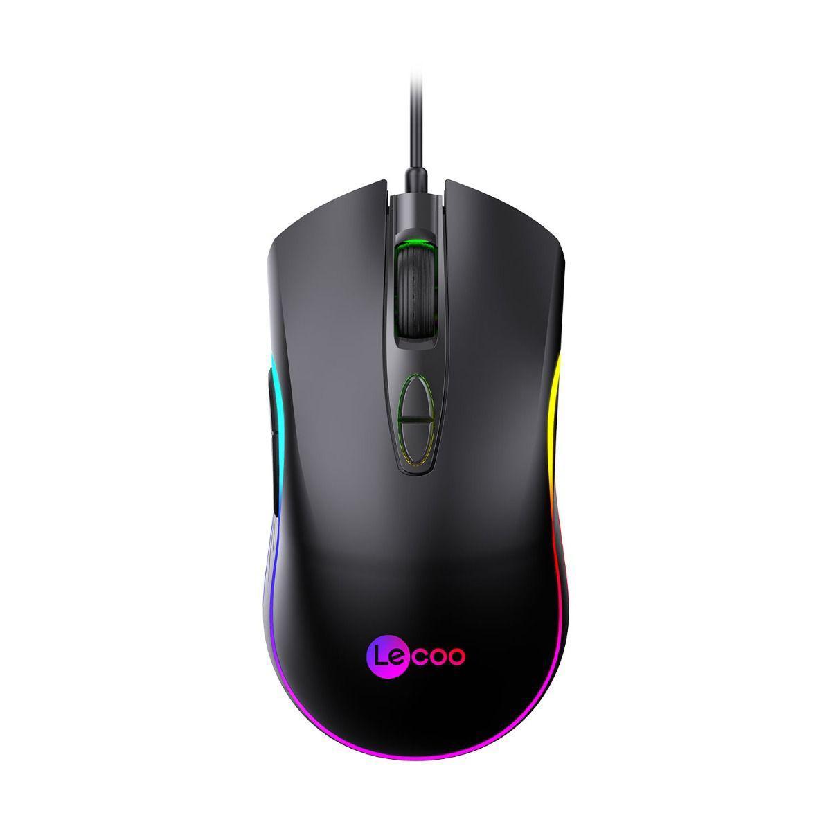 Lenovo MS108 RGB Makrolu Kablolu Siyah Gaming Mouse