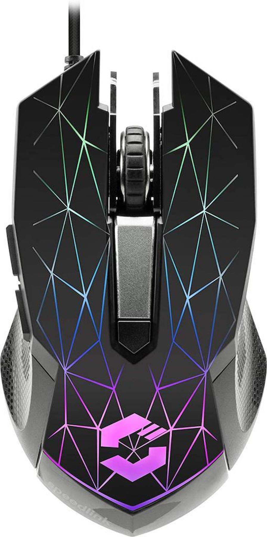 Speedlink RGB Makrolu Kablolu Siyah Gaming Mouse