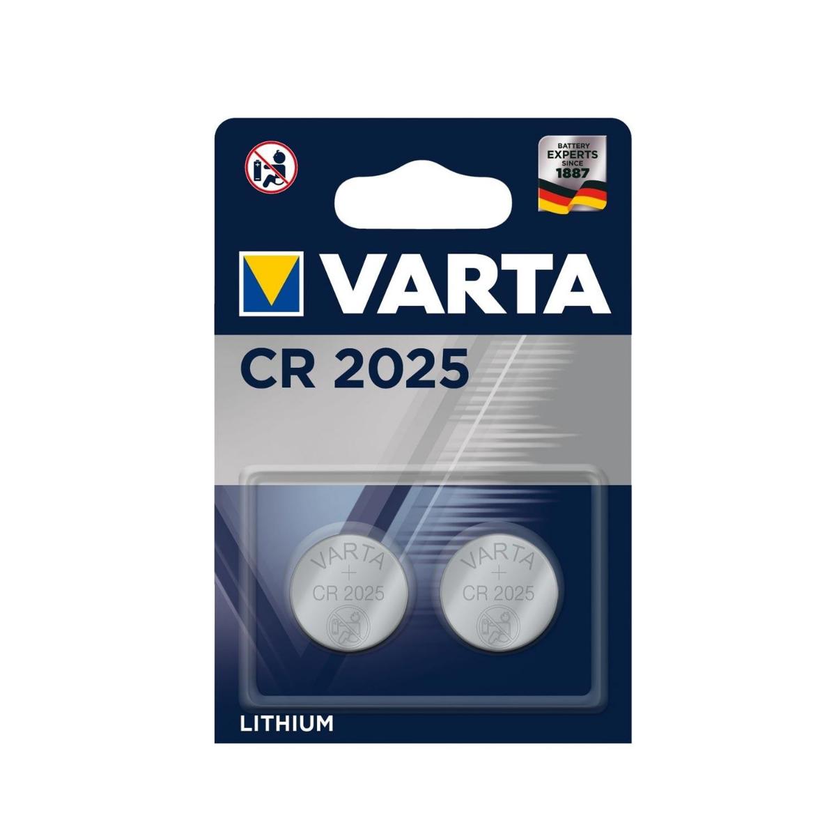 Varta CR2025 3 V Lityum Düğme Pil 2'li