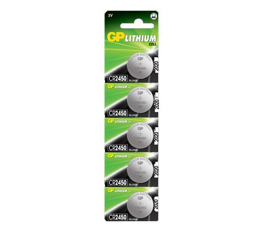 Gp CR2450 3 V Lityum Düğme Pil 5'li