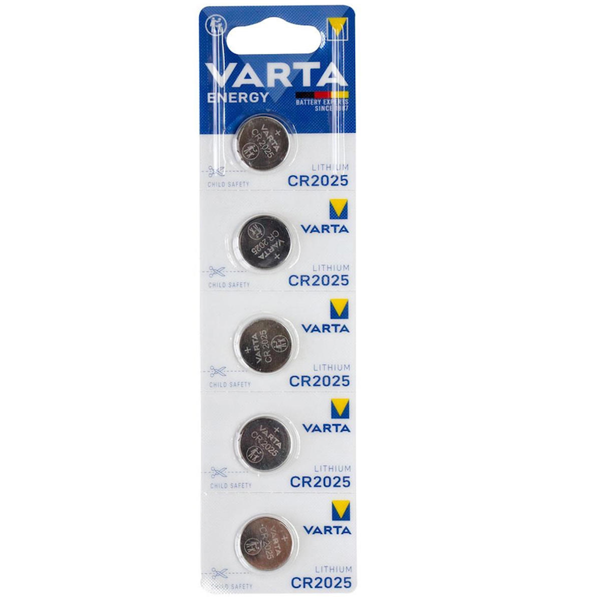 Varta CR2025 3 V Lityum Düğme Pil 5'li