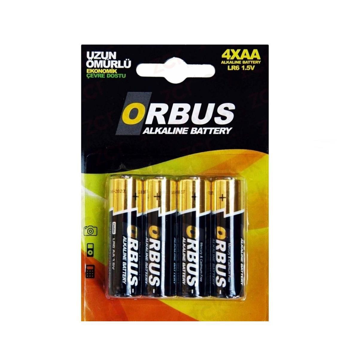 Orbus LR6 1.5 V Alkalin AA / Kalem Pil 4'lü